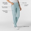 Wink W123 Women’s Flat Front Cargo Scrub Pant(Sky Blue)
