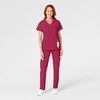 Wink W123 Women’s Flat Front Cargo Scrub Pant(Viva Magenta)
