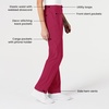Wink W123 Women’s Flat Front Cargo Scrub Pant(Viva Magenta)