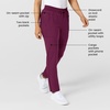 Wink W123 Women’s Flex-n-Reach Track Scrub Pant(Wine)