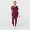 Wink W123 Women’s Flex-n-Reach Track Scrub Pant(Wine)
