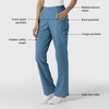 Wink Women’s Women’s Cargo Utility Scrub Pant(Pacific Blue)