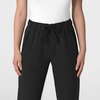 Wink Women’s Women’s Stovepipe High-Low Hem Scrub Pant(Black)