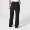 Wink Women’s Women’s Stovepipe High-Low Hem Scrub Pant(Black)