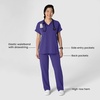 Wink Women’s Women’s Stovepipe High-Low Hem Scrub Pant(Grape)
