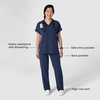 Wink Women’s Women’s Stovepipe High-Low Hem Scrub Pant(Navy)