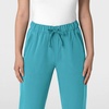 Wink Women’s Women’s Stovepipe High-Low Hem Scrub Pant(Teal Blue)