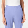 Women’s Flat Front Cargo Pant(Ceil Blue)