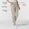 Women’s Flat Front Cargo Pant(Cloud)