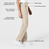 Women’s Flat Front Cargo Pant(Khaki)