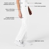 Women’s Flat Front Cargo Pant(White)