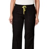 WonderWink Women’s Petite Four-Stretch Sporty Cargo Scrub Pant, Petite(Black)