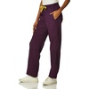 WonderWink Women’s Petite Four-Stretch Sporty Cargo Scrub Pant, Petite(Eggplant)