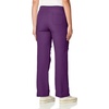 WonderWink Women’s Petite Four-Stretch Sporty Cargo Scrub Pant, Petite(Eggplant Purple)