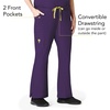 WonderWink womens Flare Leg Cargo Pant, Eggplant, 5X-Large