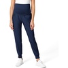 Wink Scrubs for Women, W123, Maternity Joggers Pants with 7 Pockets(Navy)