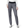 Wink W123 Women’s Comfort Waist Cargo Jogger Scrub Pant with 8 Pockets, Charcoal Heather, Large
