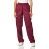Wink WonderWORK Women’s Pull-On Cargo Scrub Pant, Wine, M