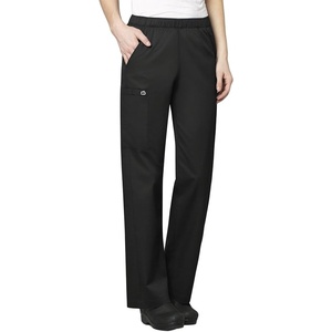 WINK WonderWORK Women’s Pull-On Cargo Scrub Pant, Black, XS