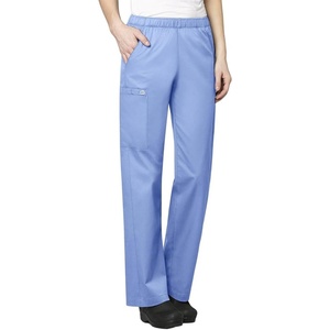 WINK WonderWORK Women’s Pull-On Cargo Scrub Pant, Ceil Blue, L