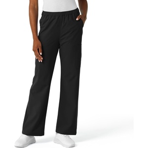 Wink NURTUR Women’s Straight Leg Cargo Scrub Pant, Black, S PET