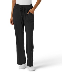 Wink Renew Knit Women’s Wide Leg Scrub Pant(Black)