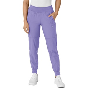 Wink W123 Women’s Comfort Waist Cargo Jogger Scrub Pant(Iris Purple)