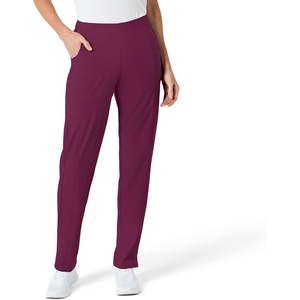 Wink W123 Women’s Flat Front Cargo Scrub Pant(Wine)