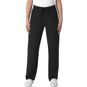 Wink Women’s Women’s Stovepipe High-Low Hem Scrub Pant(Black)