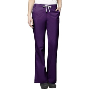 Wink WonderWORK Women’s Flare Leg Scrub Pant, Eggplant, L
