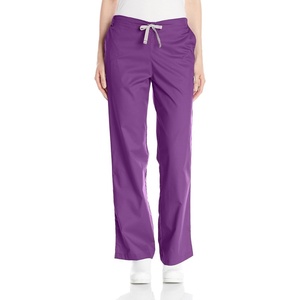 Wink WonderWORK Women’s Flare Leg Scrub Pant, Eggplant, XL PET