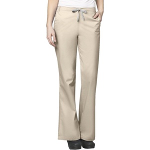 Wink WonderWORK Women’s Flare Leg Scrub Pant, Khaki, XL