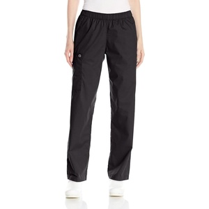 Wink WonderWORK Women’s Pull-On Cargo Scrub Pant, Black, 2XL TAL