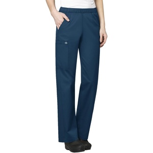Wink WonderWORK Women’s Pull-On Cargo Scrub Pant, Caribbean Blue, XL
