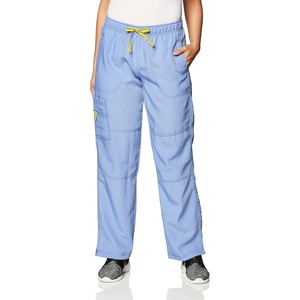 WonderWink Women’s Petite Four-Stretch Sporty Cargo Scrub Pant, Petite(Ceil Blue)