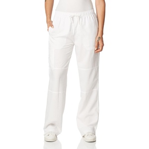 WonderWink Women’s Petite Four-Stretch Sporty Cargo Scrub Pant, Petite(White)