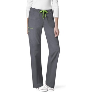 WonderWink Women’s Wonderflex Joy Denim Style Staight Leg Scrub Pant(Pewter)