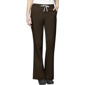 WonderWink Women’s Wonderwork Flare Leg Scrub Pant(Chocolate)