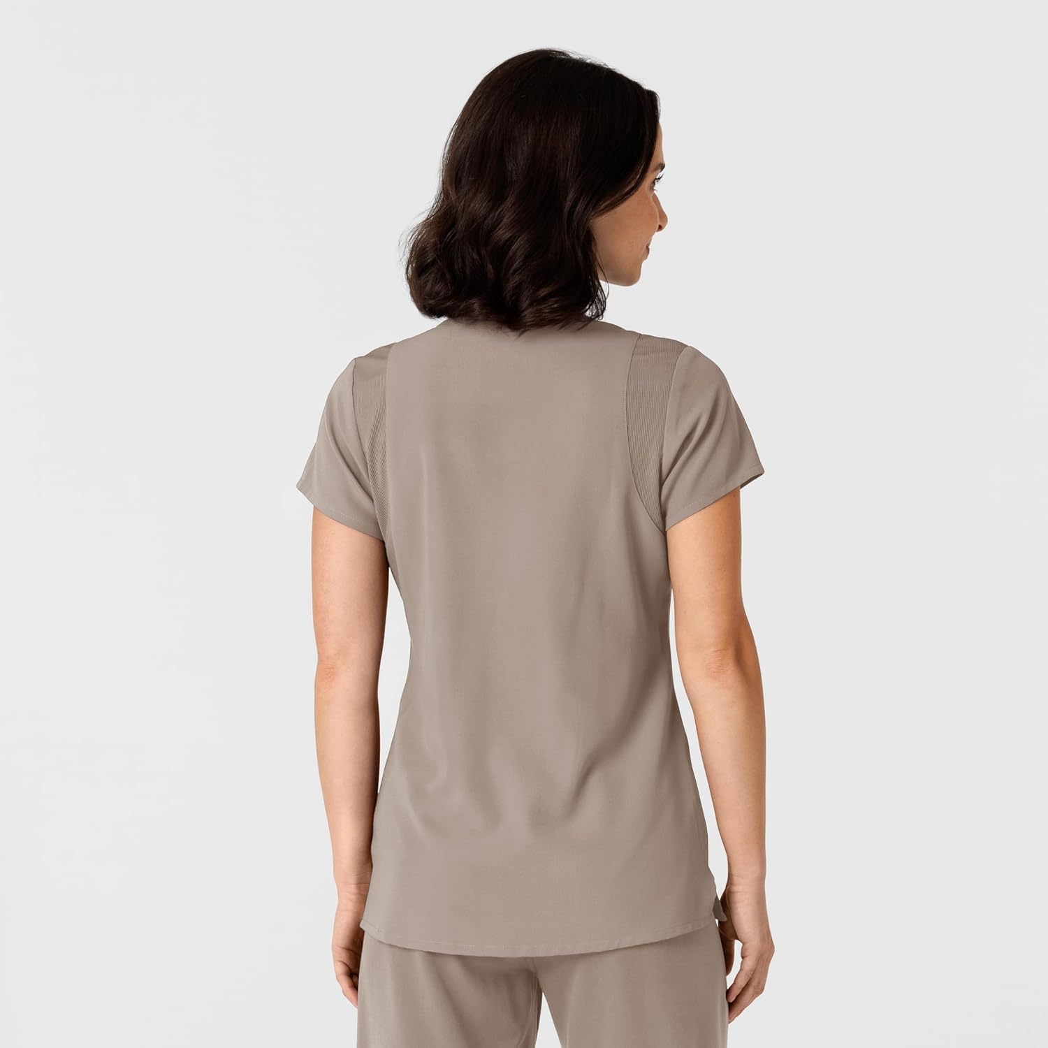 image:imageWink Nova Womens FlexnReach Shoulder Panel VNeck Scrub TopHaze