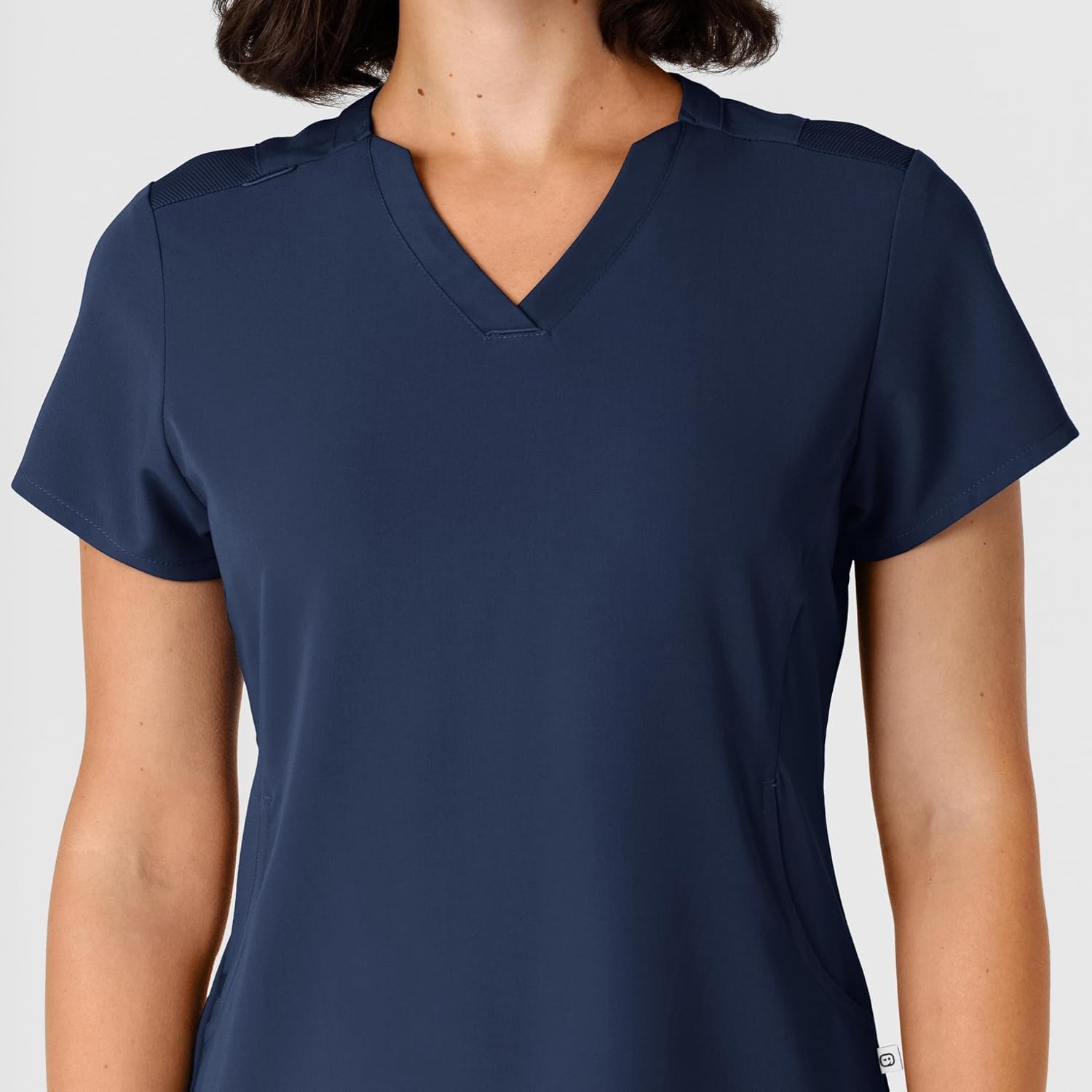 image:imageWink Nova Womens FlexnReach Shoulder Panel VNeck Scrub TopNavy