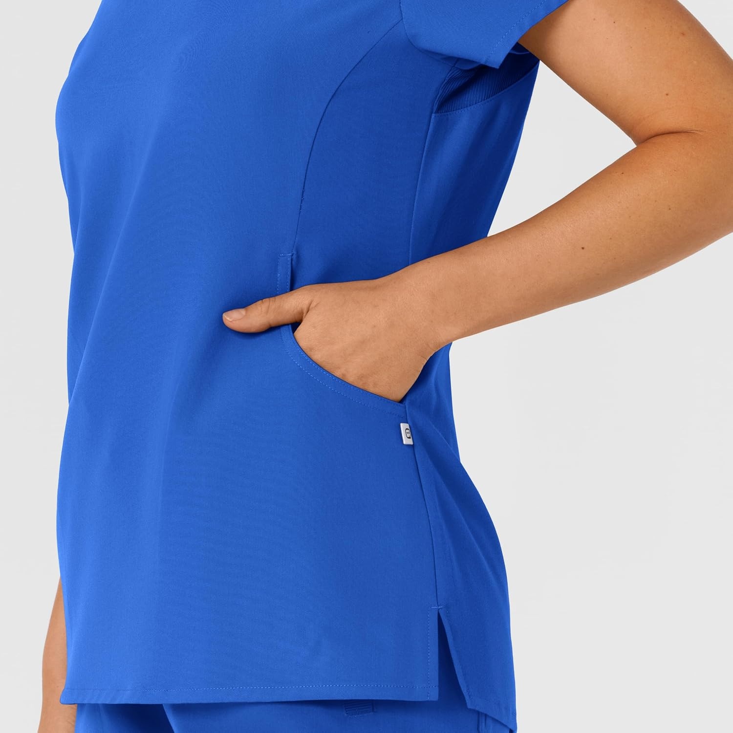 image:imageWink Nova Womens FlexnReach Shoulder Panel VNeck Scrub TopRoyal