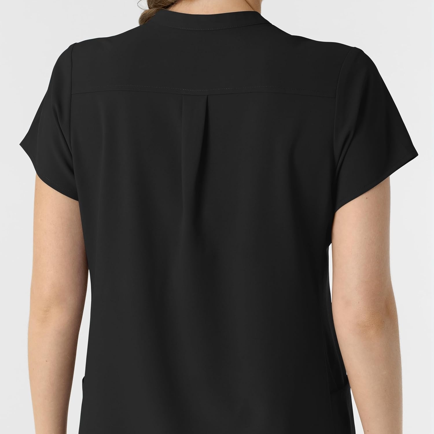 image:imageWink Renew Womens Mandarin Collar Scrub TopBlack