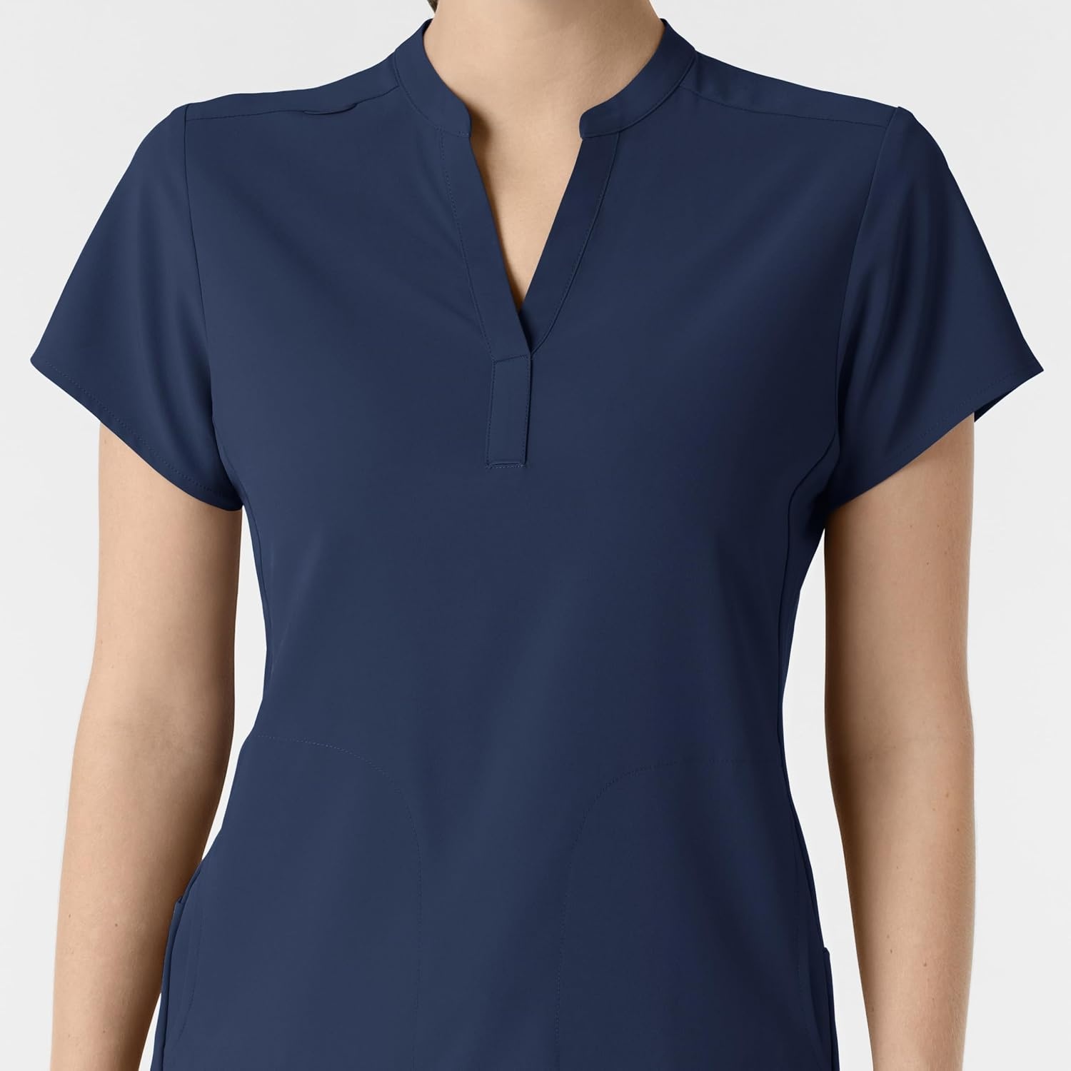 image:imageWink Renew Womens Mandarin Collar Scrub TopNavy