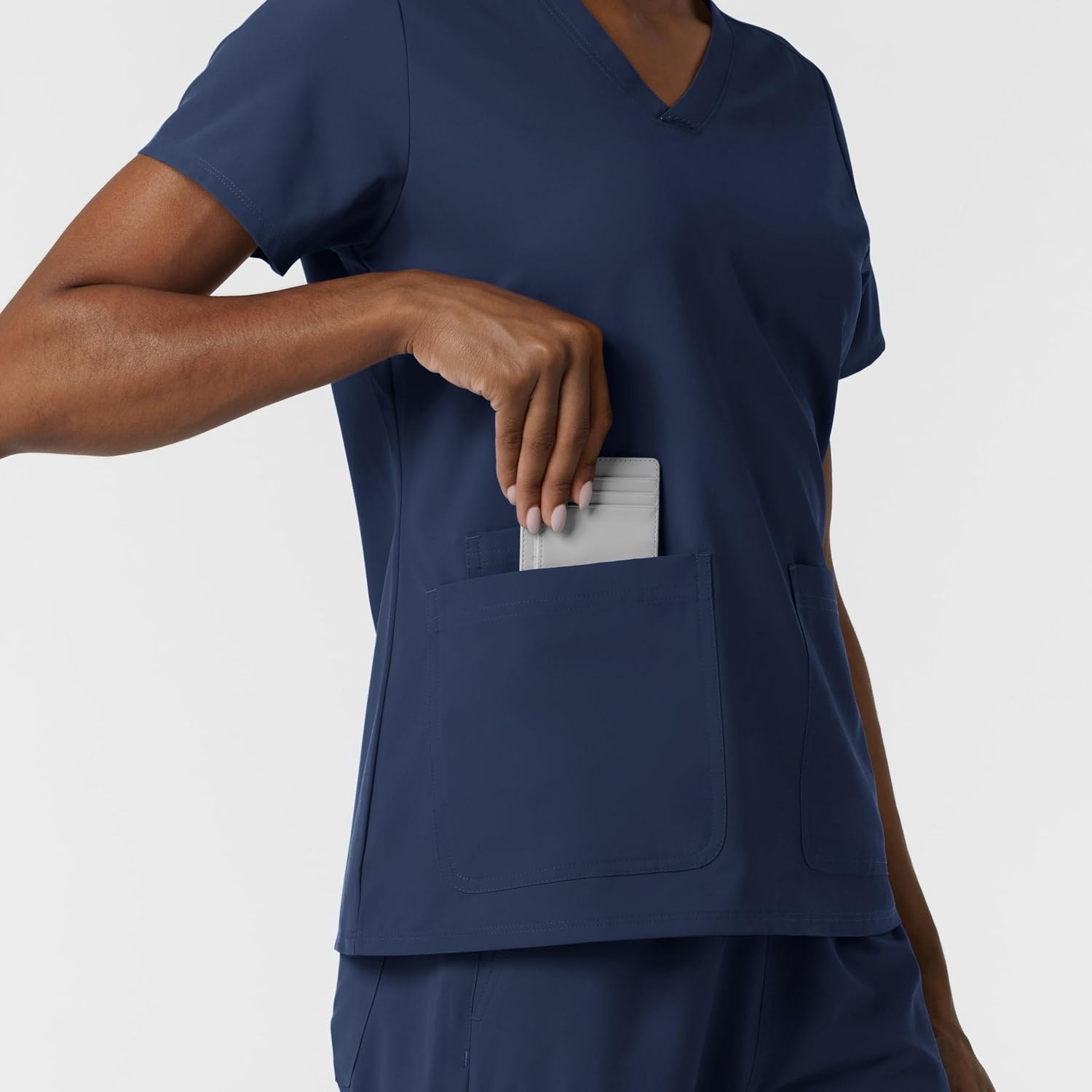 image:imageWink Womens Womens VNeck Scrub TopNavy