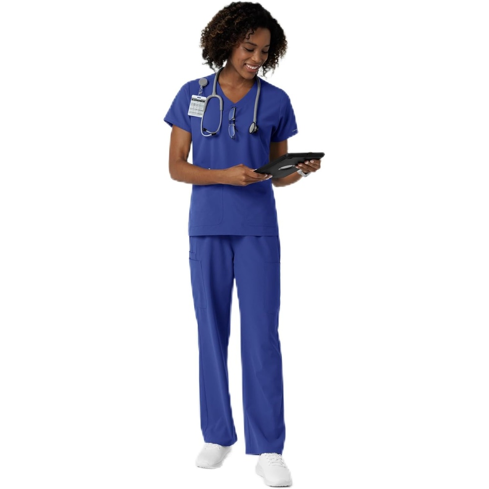 image:imageWink Womens Womens VNeck Scrub TopGalaxy Blue