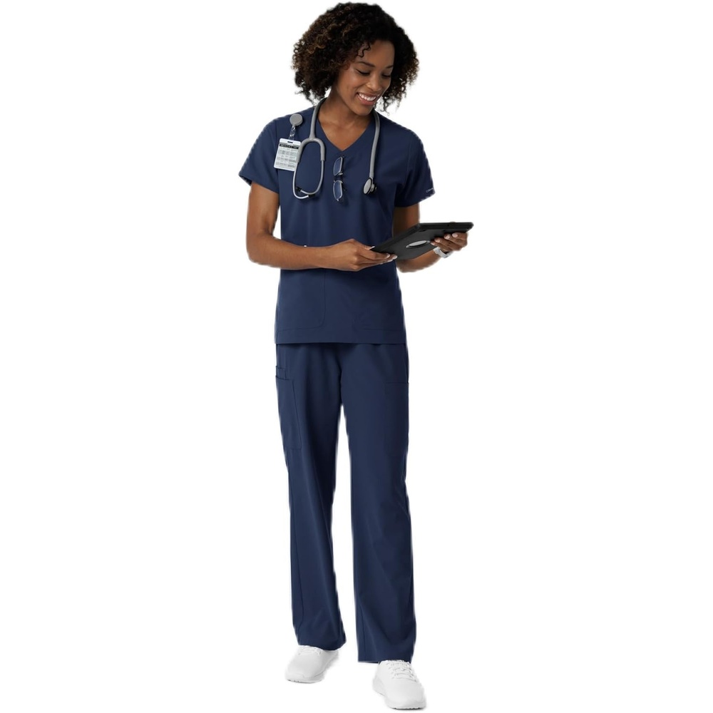 image:imageWink Womens Womens VNeck Scrub TopNavy