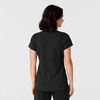 Wink Nova Women’s Flex-n-Reach Shoulder Panel V-Neck Scrub Top(Black)