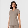 Wink Nova Women’s Flex-n-Reach Shoulder Panel V-Neck Scrub Top(Haze)