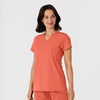 Wink Nova Women’s Flex-n-Reach Shoulder Panel V-Neck Scrub Top(Sugar Coral)