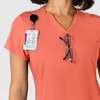 Wink Nova Women’s Flex-n-Reach Shoulder Panel V-Neck Scrub Top(Sugar Coral)